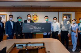 Benz Primus donate 500000 THB to Camillian Hospital Bangkok