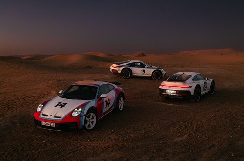 Rally designs of the 1970s_Historic decorative wraps for the 911 Dakar