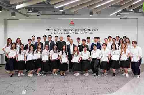 Mitsubishi Motors Thailand Grants Awards to Five Project Winners of the 5th MMTh Talent Internship Program