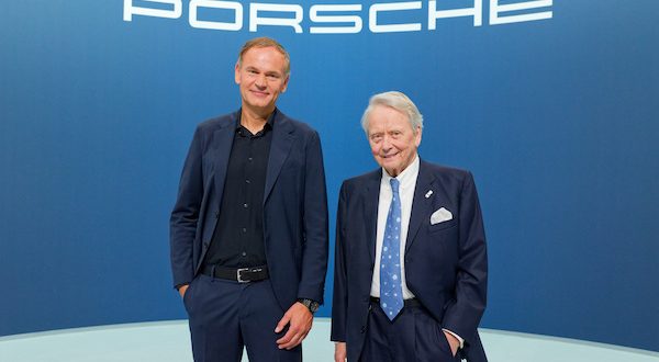 CEO Oliver Blume and Chairman of the Supervisory Board Dr Wolfgang Porsche at the Annual General Meeting 2024 of Porsche AG.